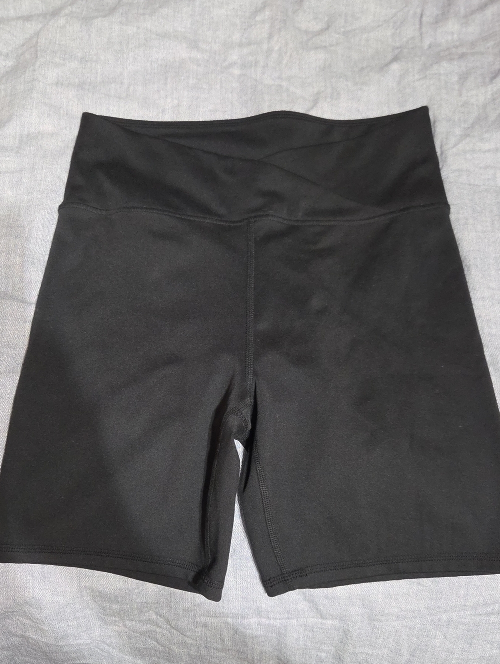 Balance Collection Black High-Waist Bike Shorts